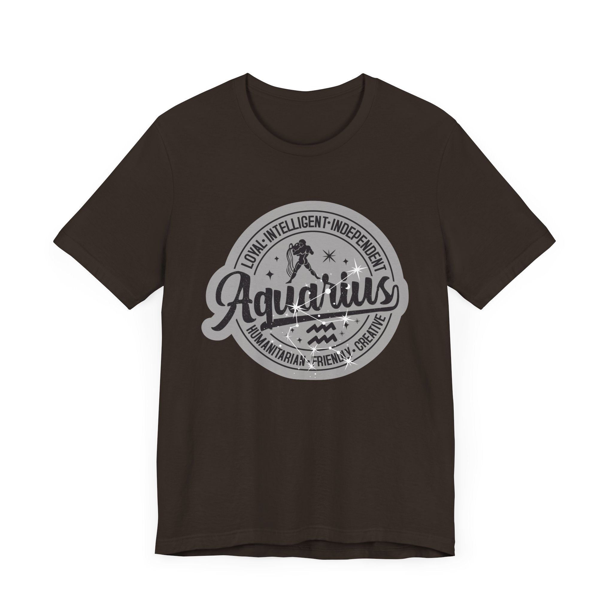 Aquarius Zodiac Unisex Casual Classic Jersey Short Sleeve Tee